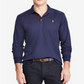 Ralph Lauren Men's Classic Fit Long Sleeve Soft Cotton Polo Shirt Blue Size -XS