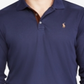 Ralph Lauren Men's Classic Fit Long Sleeve Soft Cotton Polo Shirt Blue Size -XS