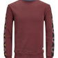 Jack & Jones Men's Originals Crew Neck Sweatshirt Purple Size Medium