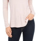 Charter Club Women's Heathered Turtleneck Pink Size Petite Medium