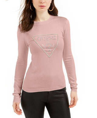 Guess Women's Naomi Sweater Pink Size X-Small