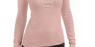 Guess Women's Naomi Sweater Pink Size X-Small