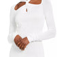 Michael Kors Women's Twisted Sweater Bone White Size XX-Large