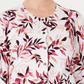 Karen Scott Women's Leaf Print Cardigan White Size XX-Large