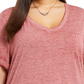 Style & Co Women's Plus Size Burnout T Shirt Red Size 0X