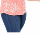 Charter Club Women's Plus Size Printed Flutter-Sleeve Top Red Size 4X