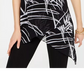 Alfani Women's Petite Printed Handkerchief-Hem Top Black Size PS