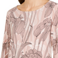 Alfani Women's Printed Mesh Tunic Pink Size Medium