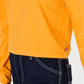 Dickies Women's Cotton Long Sleeve Logo Detail T Shirt Yellow Size Medium