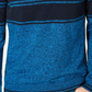 Michael Kors Men's Striped Quarter-Zip Sweater Blue Size XX-Large