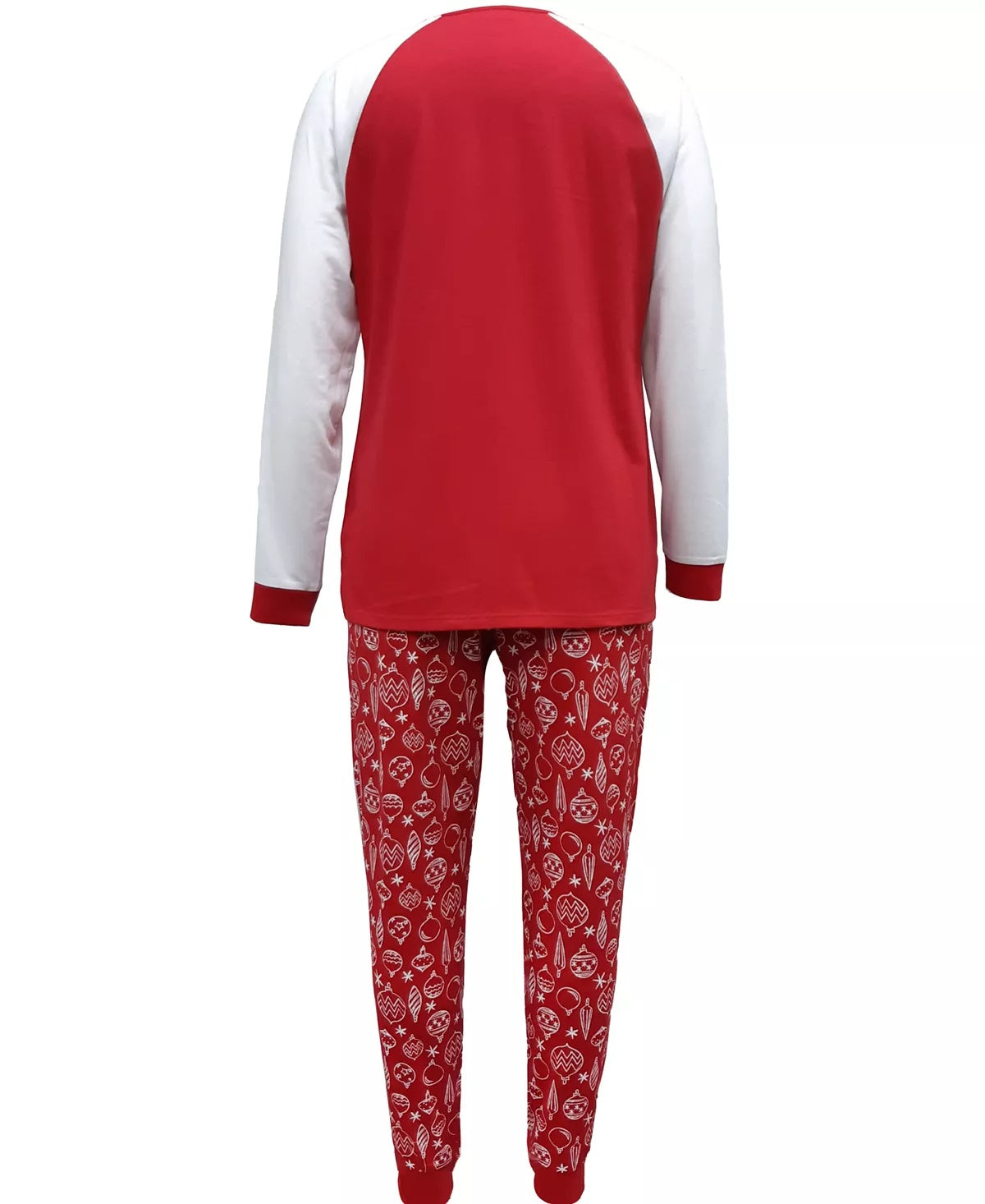 Family Pajamas Women's Ornament-Print Family Pajama Set Red Size Medium