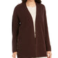 Style & Co Women's Button-Side Oversized Cardigan Khaki Size X-Small