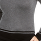 Karen Scott Women's Colorblocked Top Charcoal Size PL