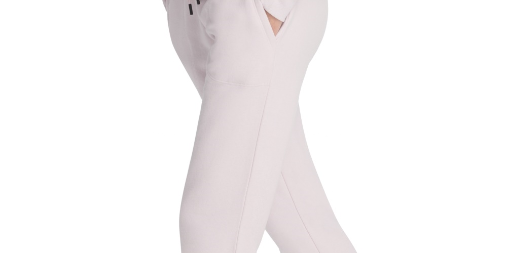 DKNY Women's Sport Sparkle-Logo Joggers Pink Size X-Large