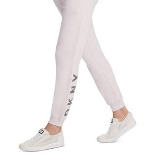 DKNY Women's Sport Sparkle-Logo Joggers Pink Size X-Large