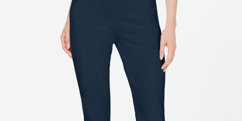 Charter Club Women's Petite Chelsea Stretch-Twill Skinny Pants Blue Size 2 Petite