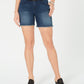 Style & Co Women's Belted Denim Shorts Blue Size 8