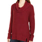 Style & Co Women's Cowl-Neck Sweater Red Size Small