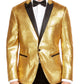 INC International Concepts Men's Big & Tall Sequined Tuxedo One Button Blazer Gold Size 3XB