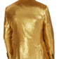 INC International Concepts Men's Big & Tall Sequined Tuxedo One Button Blazer Gold Size 3XB