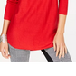INC International Concepts Women's Petite Sweater Tunic Red Size Medium
