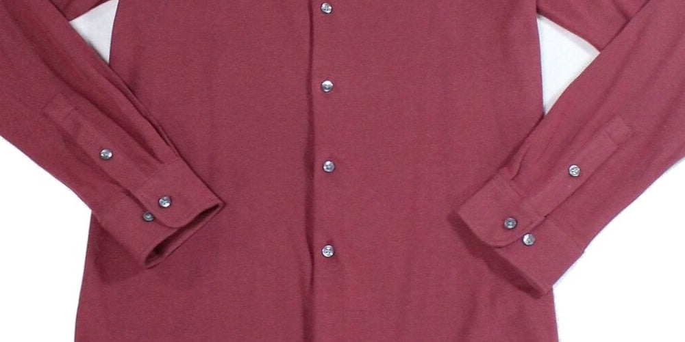 Bar III Men's Dress Shirt Button Down Slim Red Size Large