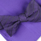 Alfani Men's Grid Pre Tied Bow Tie & Solid Pocket Square Set Purple Size Regular