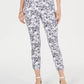 Charter Club Women's Tummy-Control Printed Skinny Jeans White Size 12