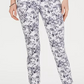 Charter Club Women's Tummy-Control Printed Skinny Jeans White Size 12