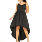 B Darlin Women's Trendy Plus Size High-Low Dress Black Size -22W