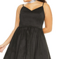 B Darlin Women's Trendy Plus Size High-Low Dress Black Size -22W