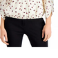 Alfani Women's Printed Surplice Top Beige Size X-Small