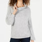 INC International Concepts Women's Cowlneck Knit Top Gray Size X-Small