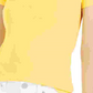 Tommy Hilfiger Women's V-Neck T-Shirt Gold Size X-Large