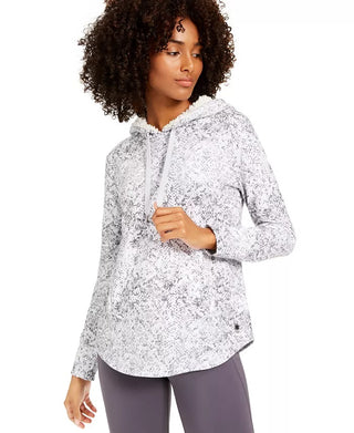 Ideology Women's Sweatshirt Fitness Hoodie White Size Medium