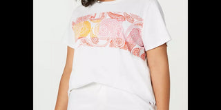 Tommy Hilfiger Women's Plus Size Paisley-Graphic Top White Size 3X