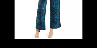 Thalia Sodi Women's Floral-Print Chain-Neck Jumpsuit Green/Black Size XX-Large