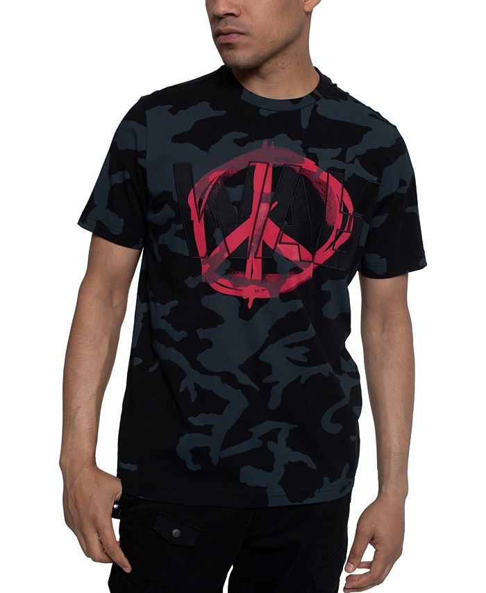 Sean John Men's T-Shirt Cotton Graphic Black Size XXX-Large