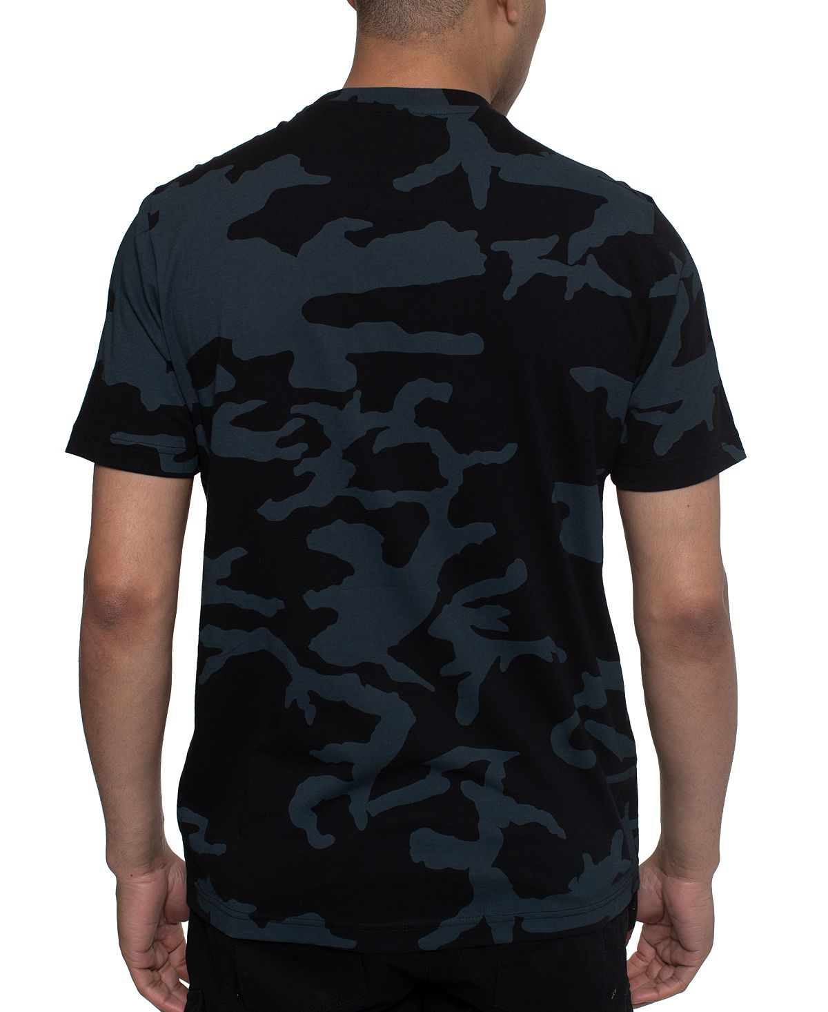 Sean John Men's T-Shirt Cotton Graphic Black Size XXX-Large