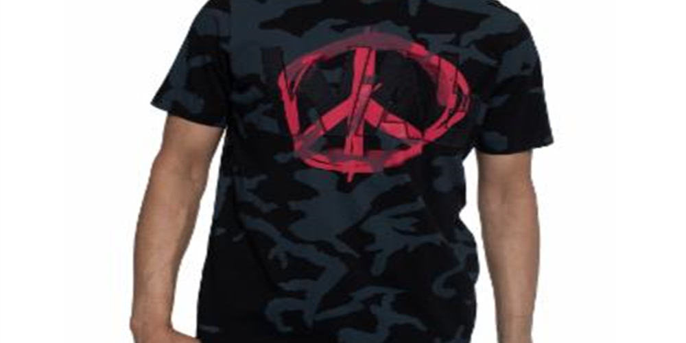 Sean John Men's T-Shirt Cotton Graphic Black Size XXX-Large