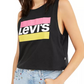 Levi's Women's Graphic Crop Tank Black Size Large