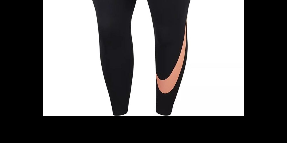 Nike Women's Plus Size Leg A See Leggings Black Size X-Large