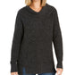 Style & Co Women's Neck Sweater Gray Size Medium