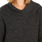 Style & Co Women's Neck Sweater Gray Size Medium