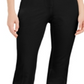Alfani Women's High Waist Belted Straight Leg Pants Black Size 16