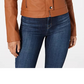 Maralyn & Me Juniors' Faux-Leather Moto Jacket Brown Size Large