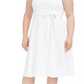 Calvin Klein Women's Plus Size Daisy-Trim A-Line Dress White Size Petite Small
