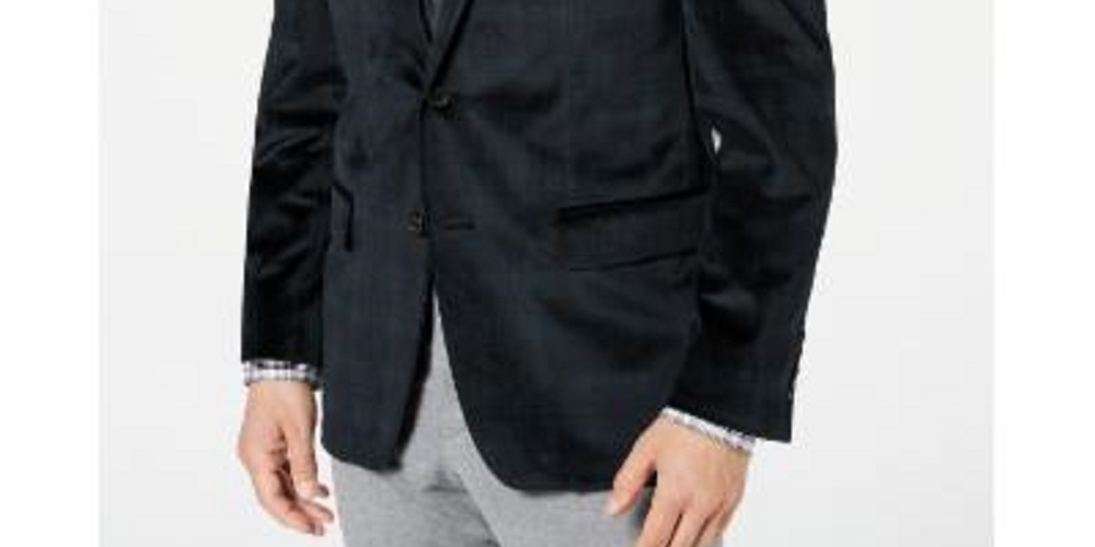 Ralph Lauren Men's Sports Coat Long Plaid Green Size 42