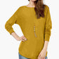 INC International Concepts Women's Shirttail Sweater Gold Size XX-Large