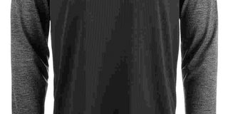 Greg Norman Men's Logo Athletic Pullover Top Black Size Small